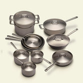 Alma Kitchenware – Kjøkkenbatteri i rustfritt stål, 19 deler